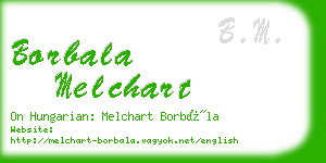 borbala melchart business card